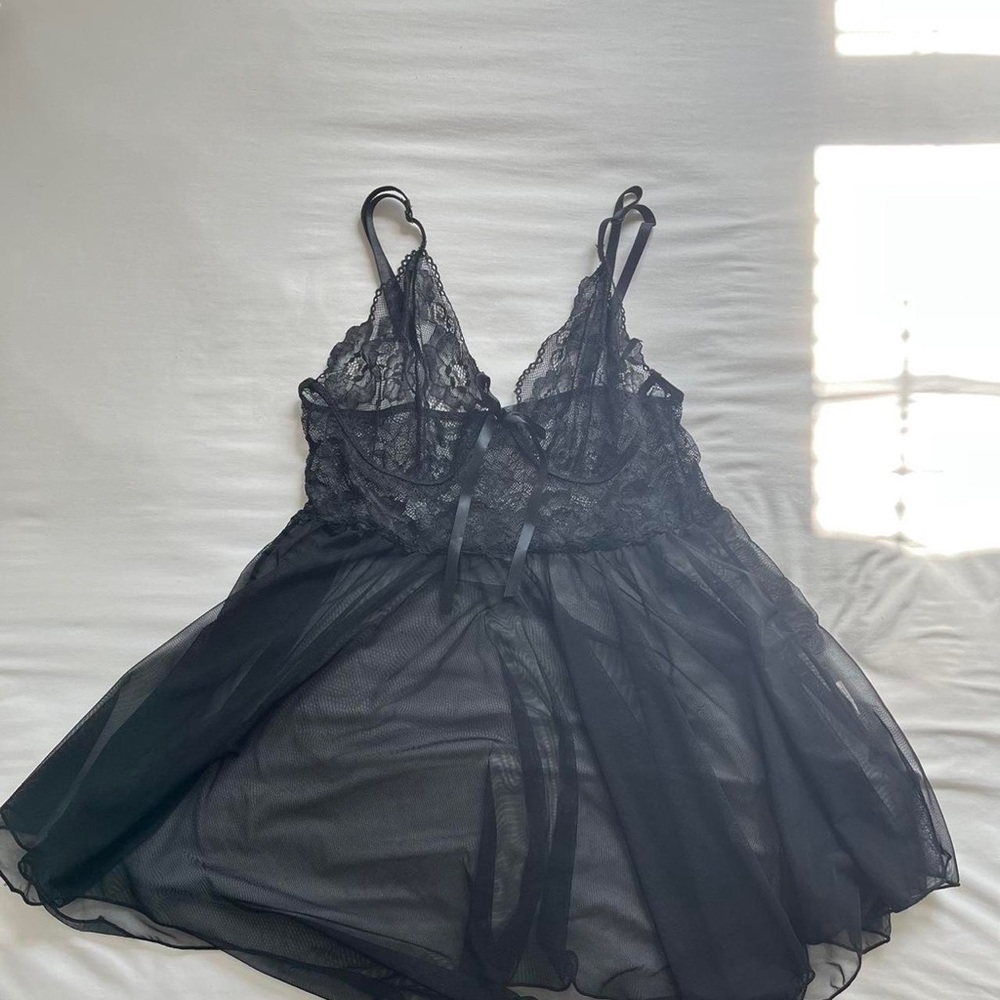 black laced lingerie